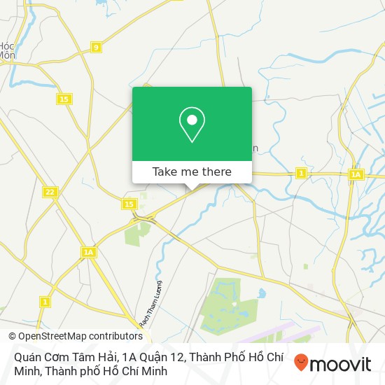 Bản đồ Quán Cơm Tâm Hải, 1A Quận 12, Thành Phố Hồ Chí Minh