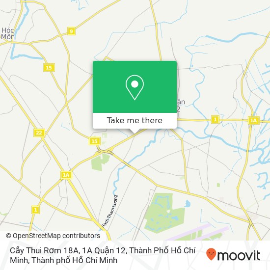 Bản đồ Cầy Thui Rơm 18A, 1A Quận 12, Thành Phố Hồ Chí Minh