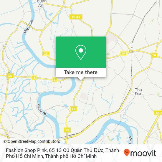 Bản đồ Fashion Shop Pink, 65 13 Cũ Quận Thủ Đức, Thành Phố Hồ Chí Minh