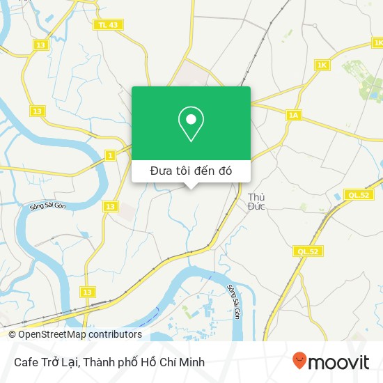 Bản đồ Cafe Trở Lại, 27 ĐƯỜNG Bình Phú Quận Thủ Đức, Thành Phố Hồ Chí Minh