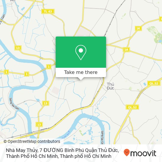 Bản đồ Nhà May Thủy, 7 ĐƯỜNG Bình Phú Quận Thủ Đức, Thành Phố Hồ Chí Minh