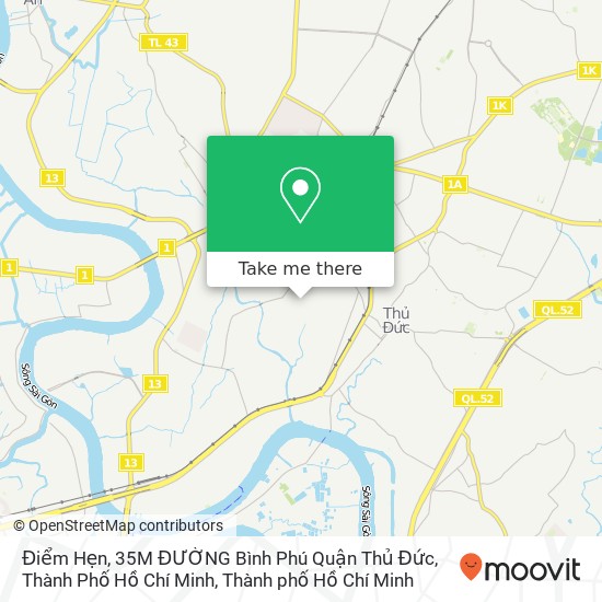 Bản đồ Điểm Hẹn, 35M ĐƯỜNG Bình Phú Quận Thủ Đức, Thành Phố Hồ Chí Minh