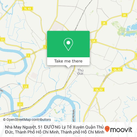 Bản đồ Nhà May Nguyệt, 51 ĐƯỜNG Lý Tế Xuyên Quận Thủ Đức, Thành Phố Hồ Chí Minh