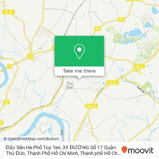 Bản đồ Đặc Sản Hè Phố Top Ten, 39 ĐƯỜNG Số 17 Quận Thủ Đức, Thành Phố Hồ Chí Minh
