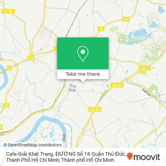 Bản đồ Cafe-Giải Khát Trang, ĐƯỜNG Số 18 Quận Thủ Đức, Thành Phố Hồ Chí Minh
