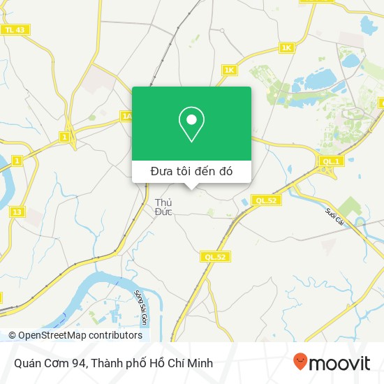 Bản đồ Quán Cơm 94, ĐƯỜNG Số 19 Quận Thủ Đức, Thành Phố Hồ Chí Minh