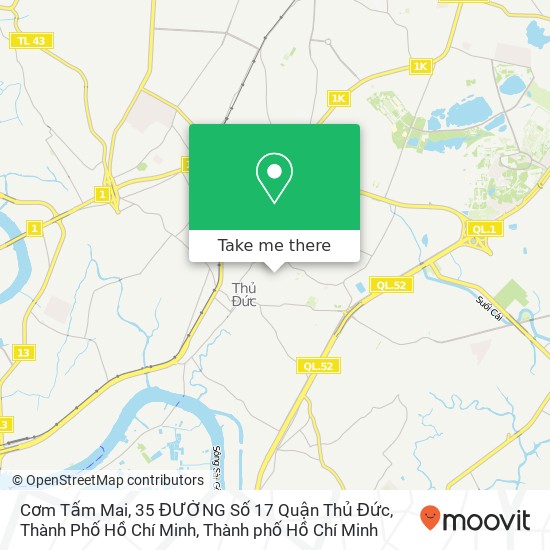 Bản đồ Cơm Tấm Mai, 35 ĐƯỜNG Số 17 Quận Thủ Đức, Thành Phố Hồ Chí Minh
