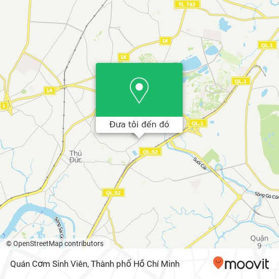 Bản đồ Quán Cơm Sinh Viên, 18 ĐƯỜNG Lê Văn Chí Quận Thủ Đức, Thành Phố Hồ Chí Minh