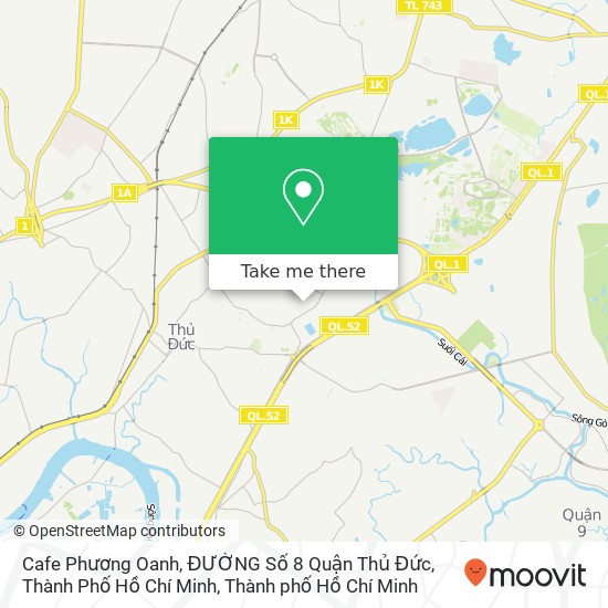 Bản đồ Cafe Phương Oanh, ĐƯỜNG Số 8 Quận Thủ Đức, Thành Phố Hồ Chí Minh