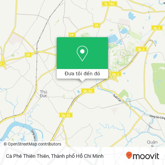 Bản đồ Cà Phê Thiên Thiên, ĐƯỜNG Linh Trung Quận Thủ Đức, Thành Phố Hồ Chí Minh