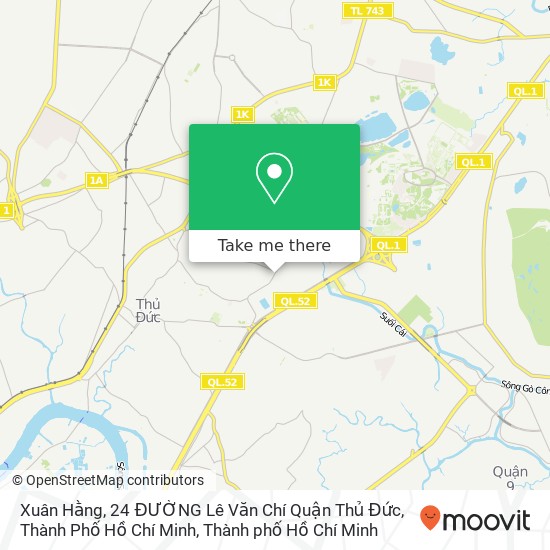 Bản đồ Xuân Hằng, 24 ĐƯỜNG Lê Văn Chí Quận Thủ Đức, Thành Phố Hồ Chí Minh
