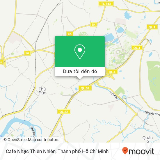 Bản đồ Cafe Nhạc Thiên Nhiên, ĐƯỜNG Linh Trung Quận Thủ Đức, Thành Phố Hồ Chí Minh