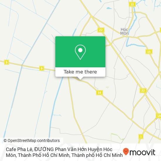 Bản đồ Cafe Pha Lê, ĐƯỜNG Phan Văn Hớn Huyện Hóc Môn, Thành Phố Hồ Chí Minh
