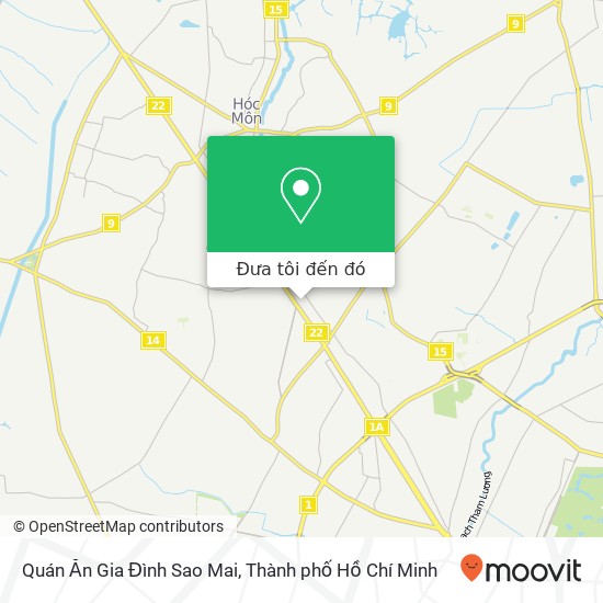 Bản đồ Quán Ăn Gia Đình Sao Mai, Huyện Hóc Môn, Thành Phố Hồ Chí Minh