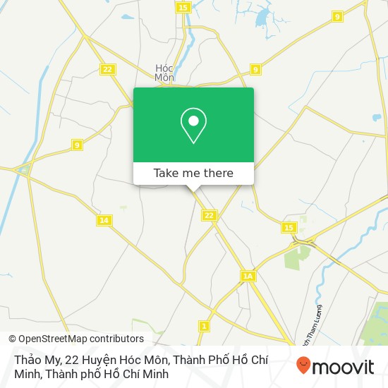 Bản đồ Thảo My, 22 Huyện Hóc Môn, Thành Phố Hồ Chí Minh