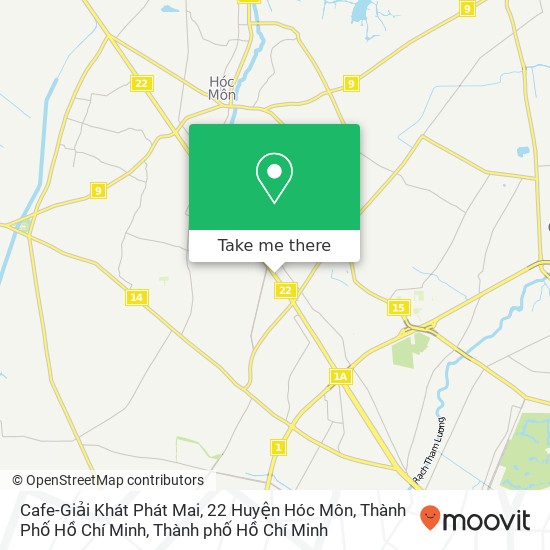 Bản đồ Cafe-Giải Khát Phát Mai, 22 Huyện Hóc Môn, Thành Phố Hồ Chí Minh