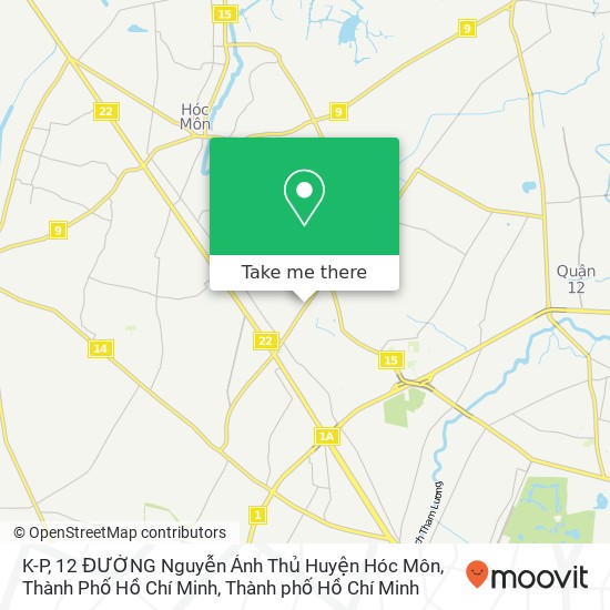 Bản đồ K-P, 12 ĐƯỜNG Nguyễn Ảnh Thủ Huyện Hóc Môn, Thành Phố Hồ Chí Minh