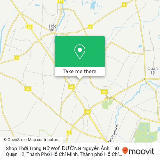 Bản đồ Shop Thời Trang Nữ Wof, ĐƯỜNG Nguyễn Ảnh Thủ Quận 12, Thành Phố Hồ Chí Minh