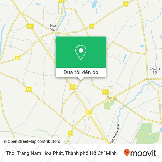 Bản đồ Thời Trang Nam Hòa Phát, ĐƯỜNG Nguyễn Ảnh Thủ Quận 12, Thành Phố Hồ Chí Minh