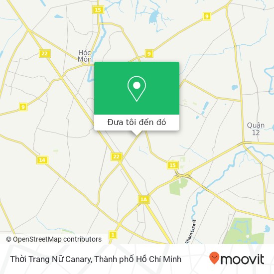 Bản đồ Thời Trang Nữ Canary, ĐƯỜNG Nguyễn Ảnh Thủ Huyện Hóc Môn, Thành Phố Hồ Chí Minh