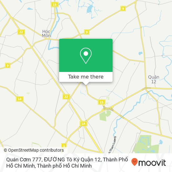Bản đồ Quán Cơm 777, ĐƯỜNG Tô Ký Quận 12, Thành Phố Hồ Chí Minh