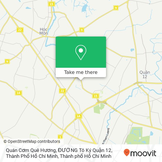 Bản đồ Quán Cơm Quê Hương, ĐƯỜNG Tô Ký Quận 12, Thành Phố Hồ Chí Minh