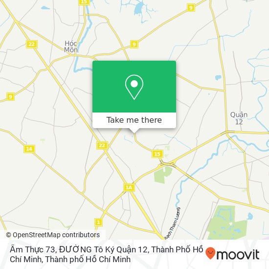 Bản đồ Ẩm Thực 73, ĐƯỜNG Tô Ký Quận 12, Thành Phố Hồ Chí Minh