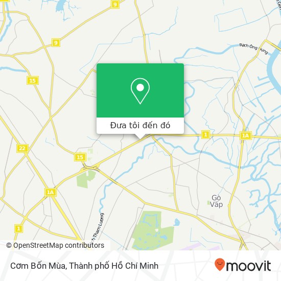 Bản đồ Cơm Bốn Mùa, 1A Quận 12, Thành Phố Hồ Chí Minh