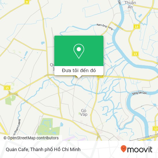 Bản đồ Quán Cafe, ĐƯỜNG Tô Ngọc Vân Quận 12, Thành Phố Hồ Chí Minh