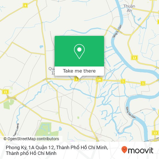 Bản đồ Phong Ký, 1A Quận 12, Thành Phố Hồ Chí Minh