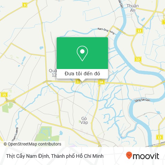 Bản đồ Thịt Cầy Nam Định, ĐƯỜNG Tô Ngọc Vân Quận 12, Thành Phố Hồ Chí Minh