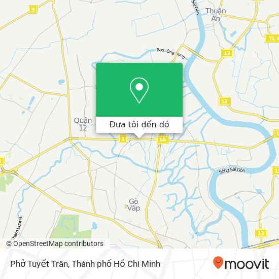 Bản đồ Phở Tuyết Trân, 1A Quận 12, Thành Phố Hồ Chí Minh