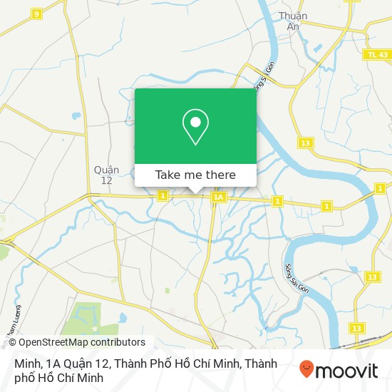 Bản đồ Minh, 1A Quận 12, Thành Phố Hồ Chí Minh