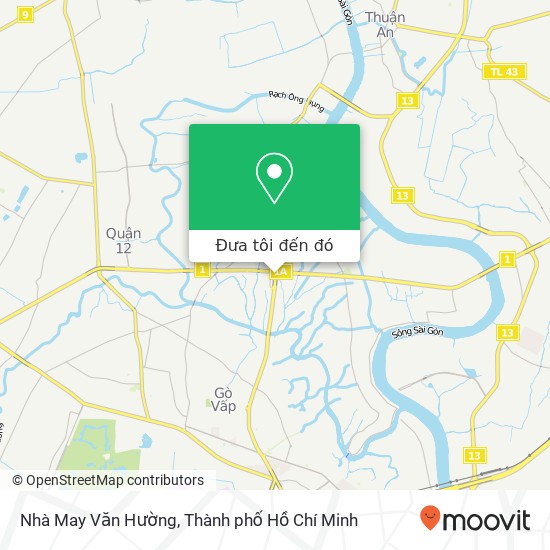 Bản đồ Nhà May Văn Hường, ĐƯỜNG Hà Huy Giáp Quận 12, Thành Phố Hồ Chí Minh