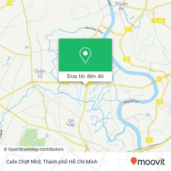 Bản đồ Cafe Chợt Nhớ, ĐƯỜNG Hà Huy Giáp Quận 12, Thành Phố Hồ Chí Minh