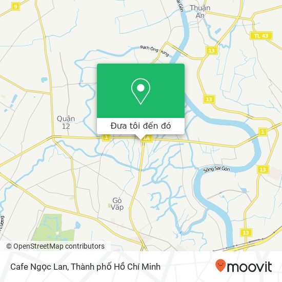 Bản đồ Cafe Ngọc Lan, ĐƯỜNG Hà Huy Giáp Quận 12, Thành Phố Hồ Chí Minh