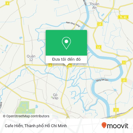 Bản đồ Cafe Hiền, ĐƯỜNG Hà Huy Giáp Quận 12, Thành Phố Hồ Chí Minh