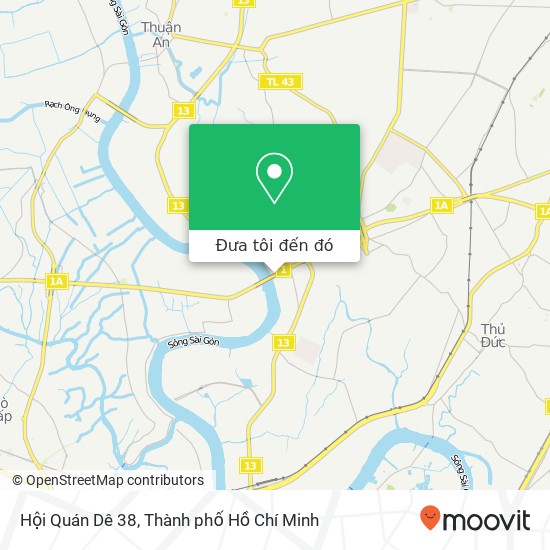 Bản đồ Hội Quán Dê 38, Quận Thủ Đức, Thành Phố Hồ Chí Minh