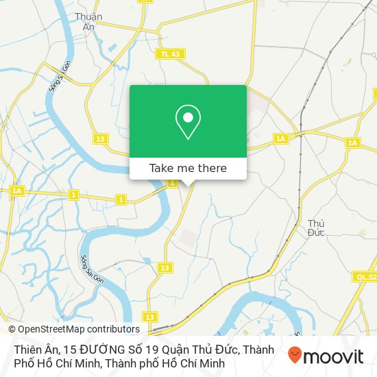 Bản đồ Thiên Ân, 15 ĐƯỜNG Số 19 Quận Thủ Đức, Thành Phố Hồ Chí Minh