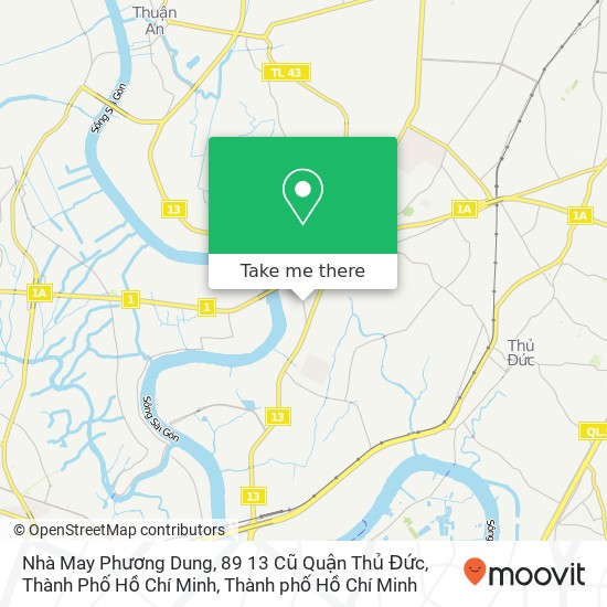 Bản đồ Nhà May Phương Dung, 89 13 Cũ Quận Thủ Đức, Thành Phố Hồ Chí Minh