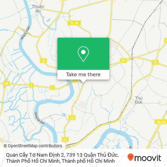 Bản đồ Quán Cầy Tơ Nam Định 2, 739 13 Quận Thủ Đức, Thành Phố Hồ Chí Minh
