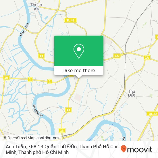 Bản đồ Anh Tuấn, 768 13 Quận Thủ Đức, Thành Phố Hồ Chí Minh