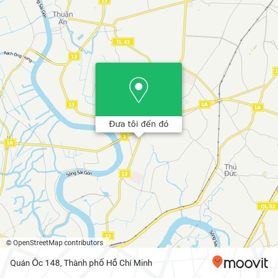 Bản đồ Quán Ốc 148, 755 13 Quận Thủ Đức, Thành Phố Hồ Chí Minh