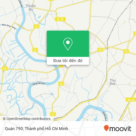 Bản đồ Quán 790, 790 13 Quận Thủ Đức, Thành Phố Hồ Chí Minh