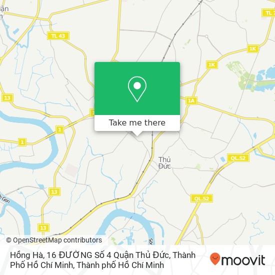 Bản đồ Hồng Hà, 16 ĐƯỜNG Số 4 Quận Thủ Đức, Thành Phố Hồ Chí Minh