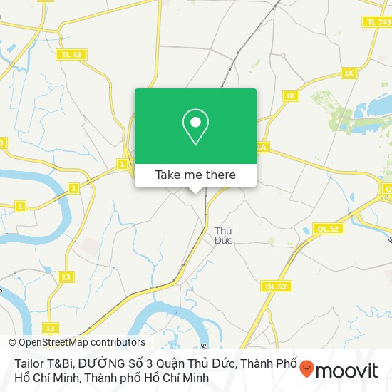 Bản đồ Tailor T&Bi, ĐƯỜNG Số 3 Quận Thủ Đức, Thành Phố Hồ Chí Minh