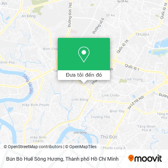 Bản đồ Bún Bò Huế Sông Hương