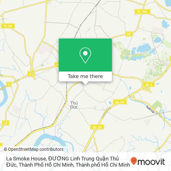 Bản đồ La Smoke House, ĐƯỜNG Linh Trung Quận Thủ Đức, Thành Phố Hồ Chí Minh