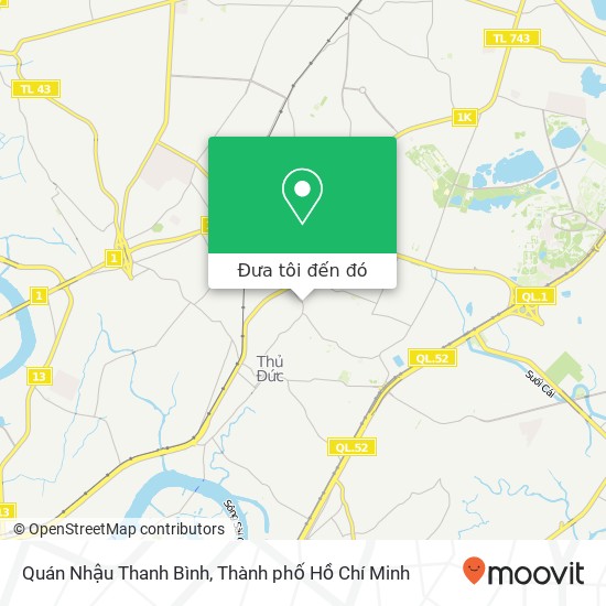 Bản đồ Quán Nhậu Thanh Bình, 1234 ĐƯỜNG Kha Vạn Cân Quận Thủ Đức, Thành Phố Hồ Chí Minh