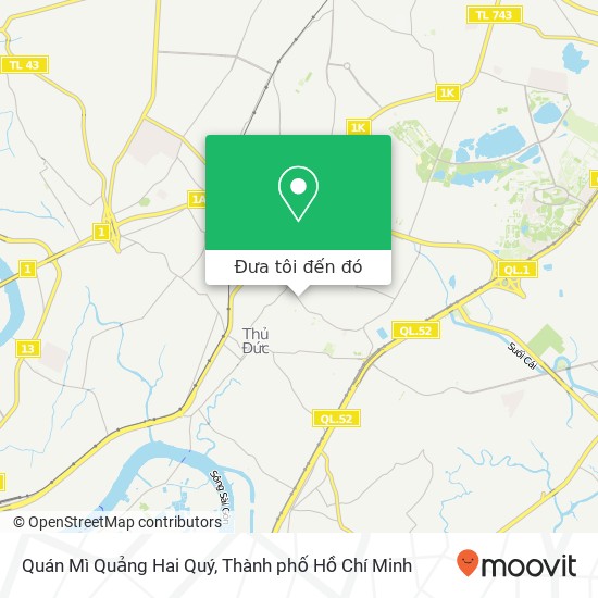 Bản đồ Quán Mì Quảng Hai Quý, 51 ĐƯỜNG Hoàng Diệu 2 Quận Thủ Đức, Thành Phố Hồ Chí Minh